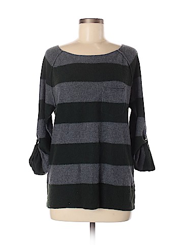 Aqua Cashmere Pullover Sweater (view 1)