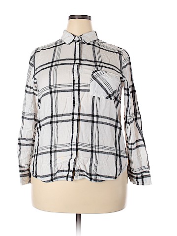 American Eagle Outfitters Long Sleeve Button-Down Shirt (view 1)