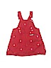 Tommy Hilfiger 100% Cotton Red Overall Dress Size 3T - photo 2