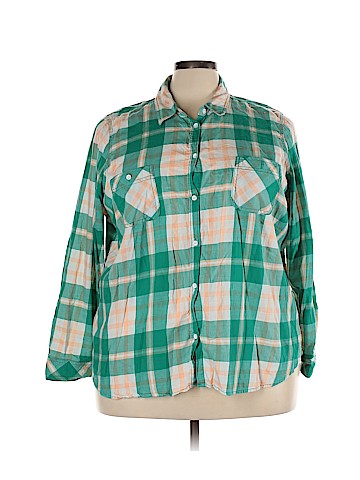 SONOMA life + style Plus Long Sleeve Button-Down Shirt (view 1)