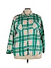 SONOMA life + style Plus Blue Long Sleeve Button-Down Shirt Size 3X - photo 1