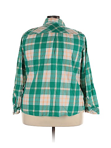 SONOMA life + style Plus Long Sleeve Button-Down Shirt (view 2)