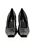 Etienne Aigner 100% Leather Black Heels Size 10 - photo 2