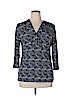 Liz Claiborne Black 3/4 Sleeve Blouse Size XL - photo 1