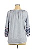 Style&Co 100% Cotton Blue 3/4 Sleeve Top Size XL - photo 2