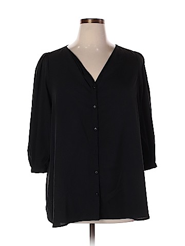 Roaman's 3/4 Sleeve Blouse (view 1)