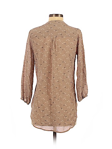 Amour Vert 3/4 Sleeve Silk Top (view 2)