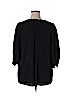 Roaman's 100% Polyester Black 3/4 Sleeve Blouse Size 14 - photo 2