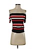 Scripted Black Short Sleeve Top Size M - photo 1
