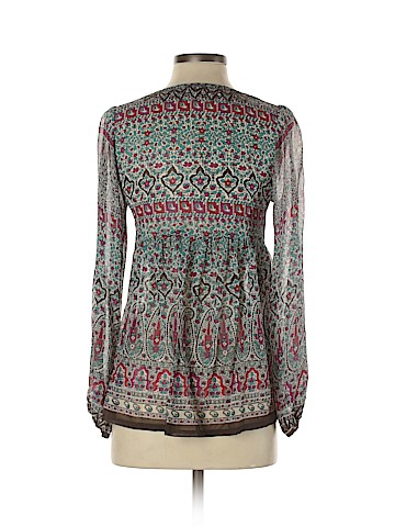 Joie Long Sleeve Silk Top (view 2)