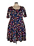 Lularoe Blue Casual Dress Size 3X - photo 1