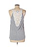 Aqua 100% Rayon Gray Sleeveless Top Size M - photo 2