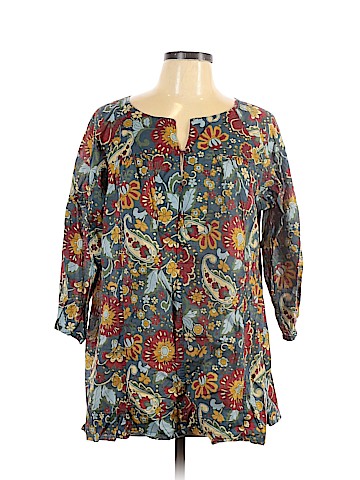 Liz & Co 3/4 Sleeve Blouse (view 1)