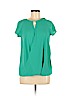 Mossimo 100% Polyester Green Short Sleeve Blouse Size XS - photo 1