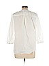 Talbots 100% Cotton White 3/4 Sleeve Button-Down Shirt Size L (petite) - photo 2