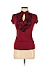 Heart Soul Burgundy Short Sleeve Top Size S - photo 1