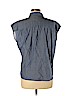 Ann Taylor LOFT 100% Cotton Blue Short Sleeve Button-Down Shirt Size M (petite) - photo 2