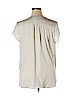 H&M 100% Polyester Ivory Short Sleeve Blouse Size 14 - photo 2