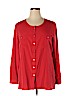 JM Collection 100% Polyester Red Long Sleeve Blouse Size 16 - photo 1