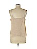 H&M 100% Polyester Tan Sleeveless Blouse Size 10 - photo 2