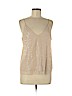 H&M 100% Polyester Tan Sleeveless Blouse Size 10 - photo 1