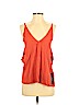 Lulu's 100% Rayon Orange Sleeveless Blouse Size S - photo 1