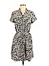 Aqua 100% Polyester White Casual Dress Size M - photo 1