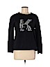 Karl Lagerfeld 100% Cotton Black Sweatshirt Size M - photo 1