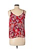 Lush 100% Polyester Red Sleeveless Blouse Size M - photo 2