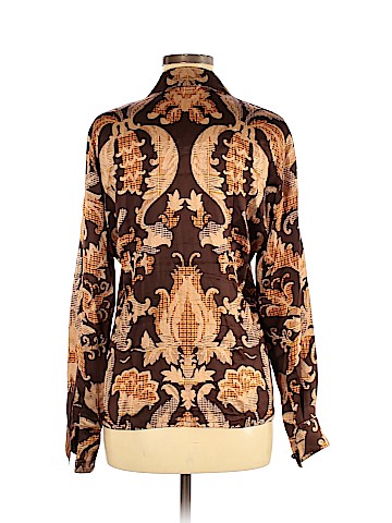 Escada by Margaretha Ley Long Sleeve Silk Top (view 2)