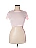 Topshop Pink Short Sleeve Top Size 10 - photo 1
