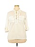 Style House 100% Polyester Ivory 3/4 Sleeve Blouse Size XXL - photo 1