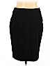 BOSS by HUGO BOSS Black Wool Skirt Size 14 - photo 1