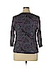 Croft & Barrow Plus 100% Nylon Purple 3/4 Sleeve Blouse Size XL (petite) - photo 2