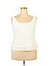 JS Collection 100% Polyester Ivory Sleeveless Top Size 18 - photo 1