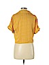 Urban Outfitters 100% Polyester Yellow Short Sleeve Blouse Size M - photo 2