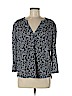 H&M 100% Polyester Blue 3/4 Sleeve Blouse Size M - photo 1