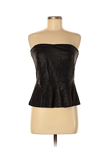 Aqua Leather Top (view 1)