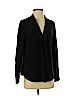PaperWhite 100% Polyester Black Long Sleeve Blouse Size 4 - photo 1