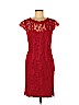 ML Monique Lhuillier 100% Nylon Red Cocktail Dress Size 6 - photo 1