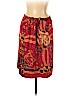 J. McLaughlin 100% Silk Red Silk Skirt Size 8 - photo 1