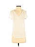 Ella Moss Ivory Short Sleeve Silk Top Size XS - photo 1