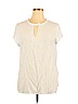 Banana Republic Factory Store 100% Rayon White Short Sleeve Blouse Size XL - photo 1