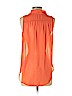 Lush 100% Polyester Orange Sleeveless Blouse Size S - photo 2