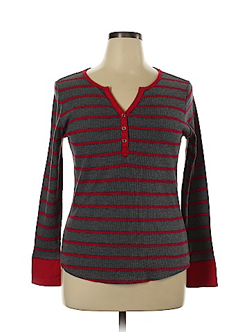 Faded Glory Long Sleeve Henley (view 1)