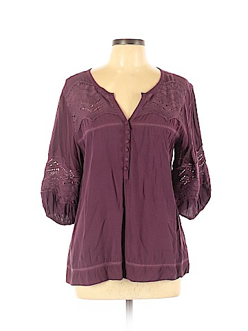 Solitaire 3/4 Sleeve Blouse (view 1)