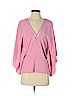 Anna Cate Pink Short Sleeve Blouse Size S - photo 1