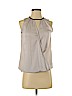 Ann Taylor 100% Polyester White Sleeveless Blouse Size S (petite) - photo 1