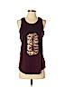 Victoria's Secret Pink Burgundy Sleeveless T-Shirt Size S - photo 1