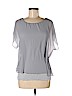 Express 100% Rayon Gray Short Sleeve Blouse Size M - photo 1